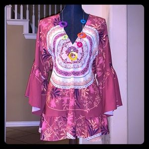 Umgee Fun and Funky Boho Dress